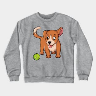 Dog Tennis Ball Crewneck Sweatshirt